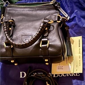 Dooney & Bourke Black Florentine Nano Satchel NWOT